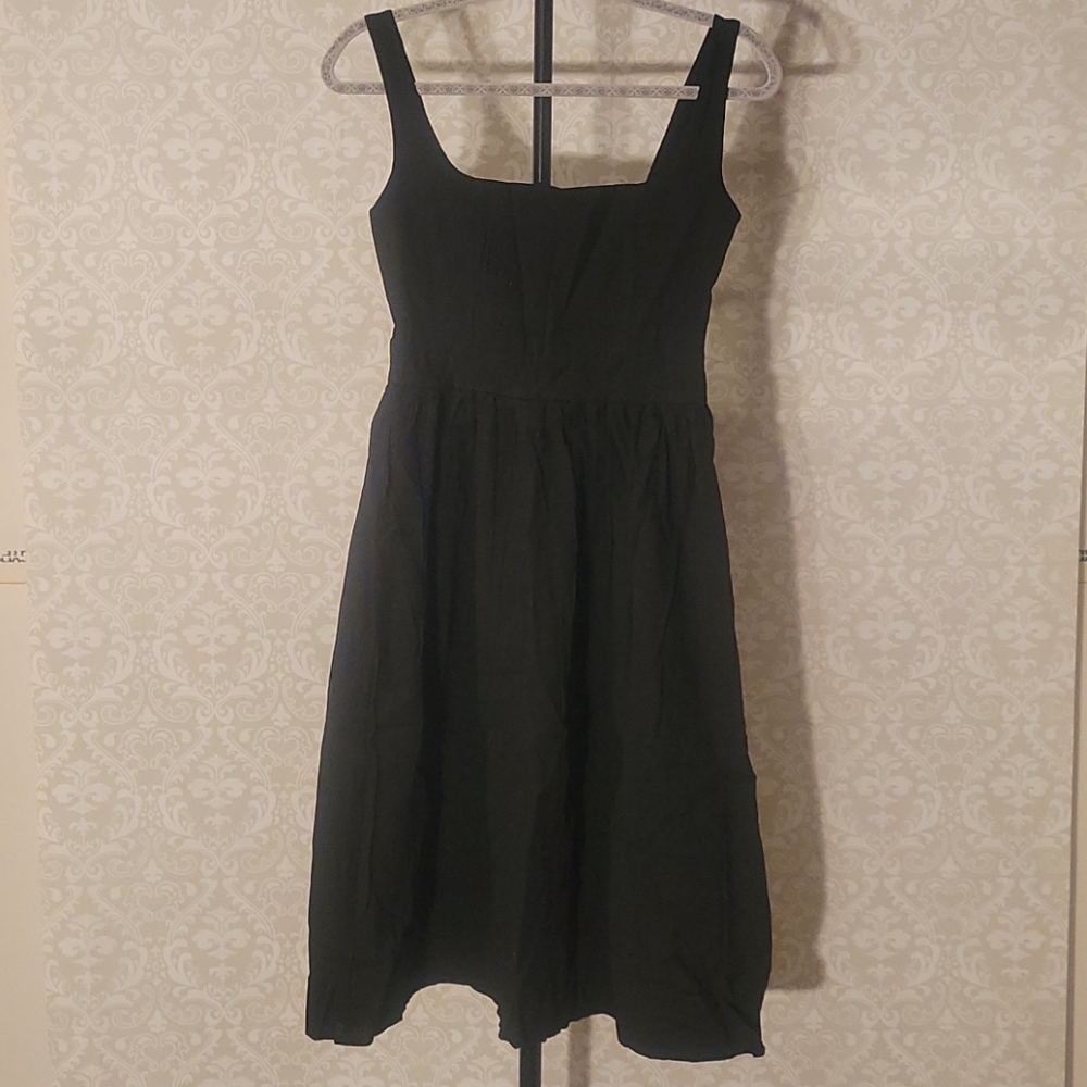 W's black skater dress